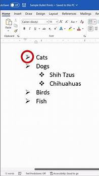 Video thumbnail for How to Change the Color of Bullet Points in Microsoft Word #shorts