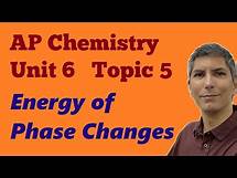 Video thumbnail for Phase Changes and Energy - AP Chemistry Unit 6, Topic 5