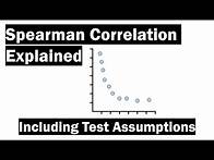 Video thumbnail for Spearman Correlation Explained (Inc. Test Assumptions)
