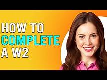 Video thumbnail for How To Complete A W2 Form (How To Fill Out A W-2 Tax Form)