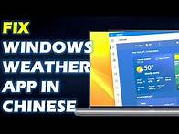 Video thumbnail for Fix Windows 11 Weather App Is in Chinese, How to Change Weather App Language from Chinese to English