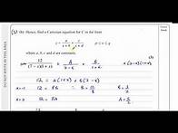 Video thumbnail for WMA14/01 IAL (Edexcel) P4, January 2022, Q3b Partial Fractions