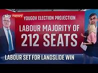 Video thumbnail for General Election 2024: Labour on course for biggest majority of any party since 1832