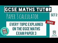 Video thumbnail for Every Topic on the Paper 3 GCSE Maths Exam June 2023 | Higher | Set 2 | Edexcel, AQA, OCR