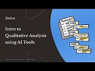 Video thumbnail for Intro to Qualitative Data Analysis using AI Tools