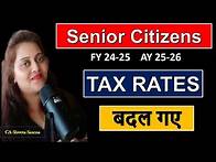 Video thumbnail for IncomeTax Rates Senior Citizens AY 2025-26|New tax regime FY 24-25 Pensioners|Income tax calculation