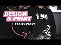 Video thumbnail for Exactly How I Made This Design and Printed This Hoodie - Step By Step
