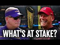 Video thumbnail for CFP ticket is at stake for Alabama and LSU