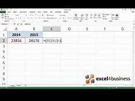 Video thumbnail for How to Calculate Percent Change in Excel