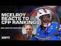 Video thumbnail for McElroy’s Top 5 CFP rankings reaction: Oregon’s path, Alabama out & more | Always College Football