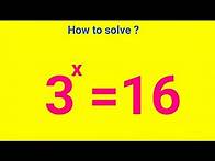 Video thumbnail for Exponential Equation Problems Solved: Fast and Easy Algebra Tutorial