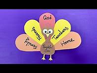 Video thumbnail for Thanksgiving I Am Thankful For Turkey Craft - Free Printable
