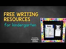 Video thumbnail for Free Kindergarten Writing Activities for Teaching Beginning Writers