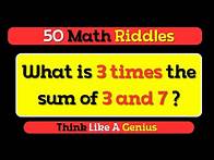 Video thumbnail for 50 Clever Math Riddles to Sharpen Your Mind | Fun Brain Teasers for All Ages