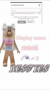 Video thumbnail for DISPLAY NAME IDEAS FOR *2* BESTIES! (roblox)