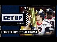 Video thumbnail for CFP National Championship highlights & analysis: Georgia upsets Alabama‼️ | Get Up