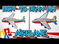Video thumbnail for How To Draw An Airplane