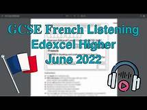 Video thumbnail for GCSE French Listening Paper Walkthrough (Edexcel Higher)