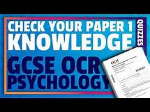 Video thumbnail for Paper 1 QUIZ - Test your knowledge | OCR GCSE Psychology