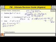 Video thumbnail for Factor Theorem - Ultimate revision guide for Further maths GCSE