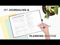 Video thumbnail for my journaling & planning routine ⭐ how to make journaling a habit!