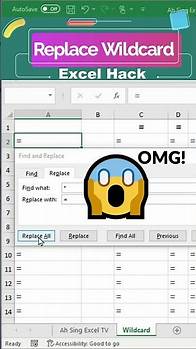 Video thumbnail for Correct method to replace a wildcard character in Excel