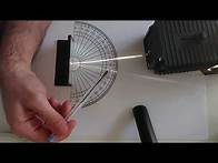 Video thumbnail for The Law Of Reflection. Measuring the angle of incidence and angle of reflection.