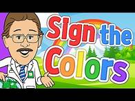 Video thumbnail for Sign the Colors | Jack Hartmann | ASL Colors