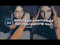 Video thumbnail for aesthetic username ideas