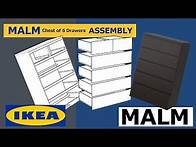 Video thumbnail for How to Assemble IKEA Malm Chest of 6 Drawers