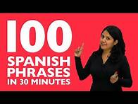 Video thumbnail for Learn Spanish in 30 minutes: The 100 Spanish phrases you need to know!