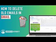 Video thumbnail for How to delete old emails in Gmail