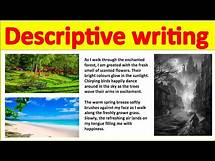 Video thumbnail for Descriptive writing using 5 senses ✍️ | How to write the perfect piece of descriptive writing