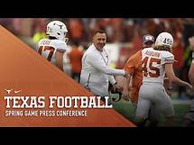 Video thumbnail for Texas Football Spring Game Press Conference [April 20, 2024]