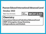 Video thumbnail for Unit 2 October 2022 - AS Chemistry Edexcel - Dr Hanaa Assil