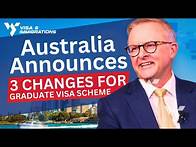 Video thumbnail for BIG CHANGES! 485 Temporary Graduate Visa in Australia (2024 Update) ~ Australia Skilled Worker Visa