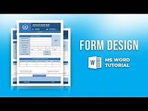 Video thumbnail for How to make Admission form in MS word | Microsoft word | Admission form design