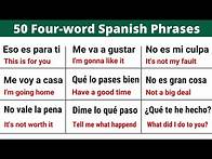 Video thumbnail for Learn 50 Spanish Sentences in Just Four Word!
