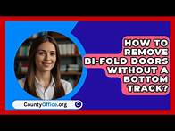 Video thumbnail for How To Remove Bi-Fold Doors Without A Bottom Track? - CountyOffice.org
