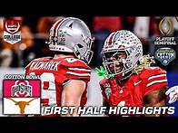 Video thumbnail for CFP Semifinal HALFTIME HIGHLIGHTS: Ohio State Buckeyes vs. Texas Longhorns | ESPN CFB
