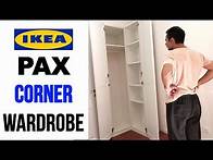 Video thumbnail for IKEA PAX Corner Wardrobe Assembly - Ikea Corner Closet Assembling