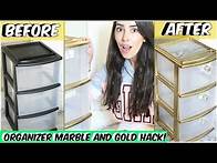 Video thumbnail for MARBLE AND GOLD STERILITE DRAWER HACK