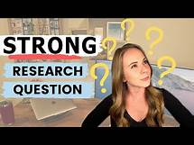 Video thumbnail for How to write a STRONG research question for research papers