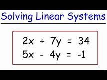 Video thumbnail for How To Solve Linear Systems Using Substitution By Avoiding Fractions!