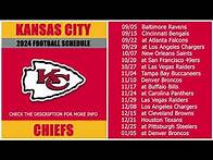 Video thumbnail for 2024 Kansas City Chiefs Football Schedule