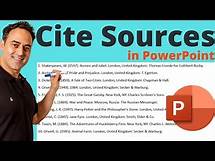Video thumbnail for Best Guide: Cite Sources in Microsoft PowerPoint Like a Pro