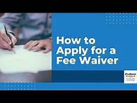 Video thumbnail for How to Apply for a Court Fee Waiver in California Superior Court