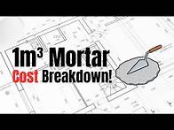 Video thumbnail for Step-by-Step Mortar Cost Calculation for 1 Cubic Meter