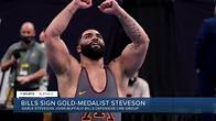 Video thumbnail for Buffalo Bills sign Olympic gold medalist and former WWE superstar Gable Steveson