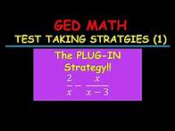 Video thumbnail for GED Math - Test Taking Strategies (1)